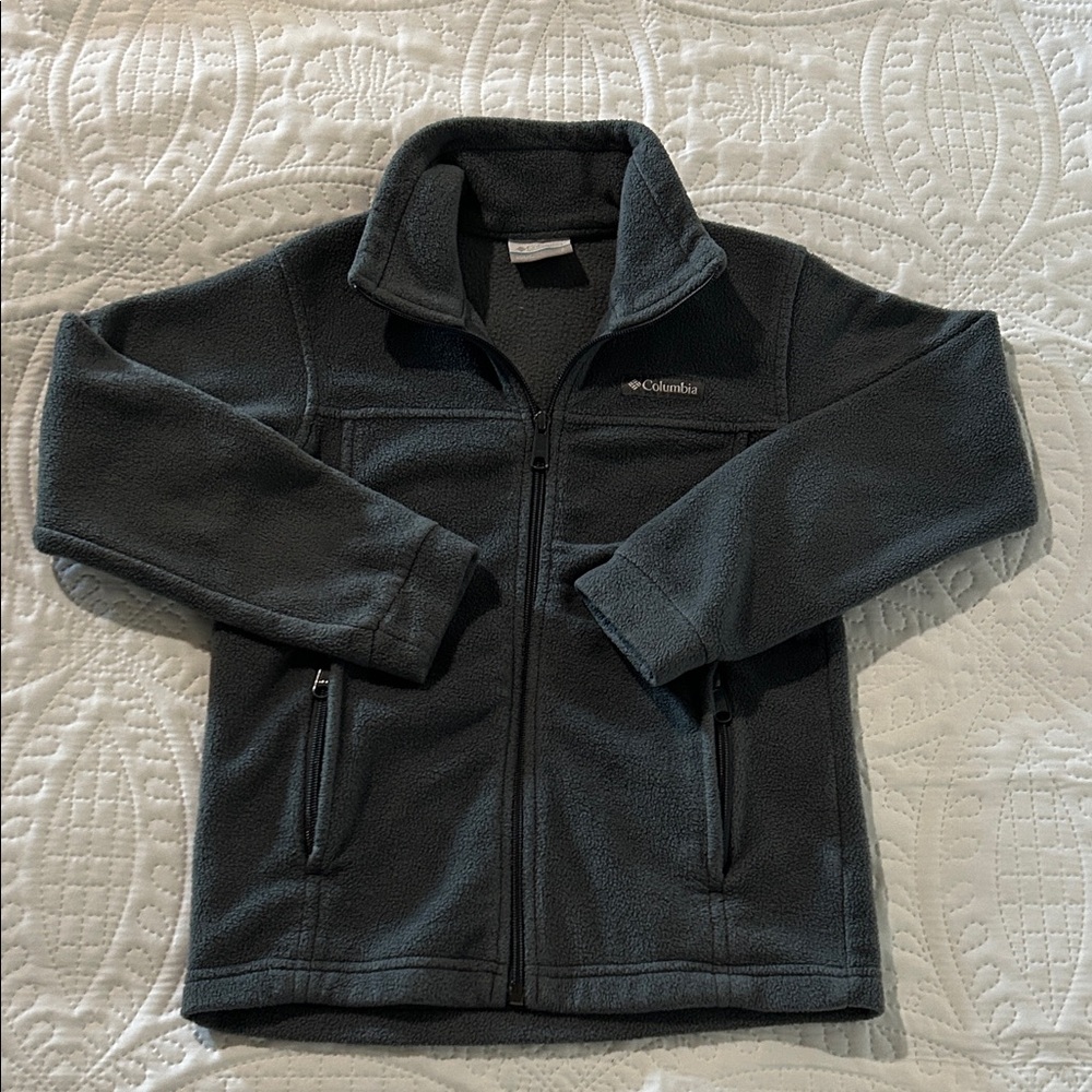 Columbia Kids Dark Charcoal Full-Zip Fleece Jacket